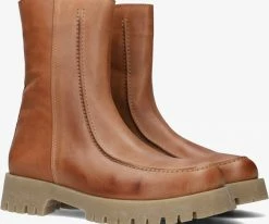 Notre-v 2199 bottillons en cognac -Bottes Femme Soldes 230548 1