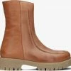 Notre-v 2199 bottillons en cognac -Bottes Femme Soldes 230548 2