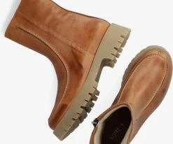 Notre-v 2199 bottillons en cognac -Bottes Femme Soldes 230548 5