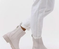 Guess oakess bottines chelsea en beige -Bottes Femme Soldes 230799 8