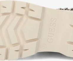 Guess riplei bottines à lacets en blanc -Bottes Femme Soldes 230807 4