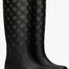Guess reisa bottes en caoutchouc en marron -Bottes Femme Soldes 230823 1