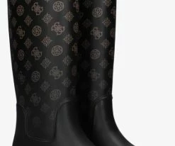 Guess reisa bottes en caoutchouc en marron