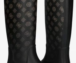 Guess reisa bottes en caoutchouc en marron -Bottes Femme Soldes 230823 5