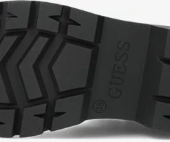 Guess riplei bottines à lacets en noir -Bottes Femme Soldes 230836 4