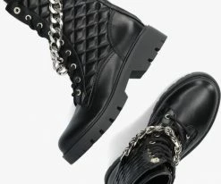 Guess riplei bottines à lacets en noir -Bottes Femme Soldes 230836 5