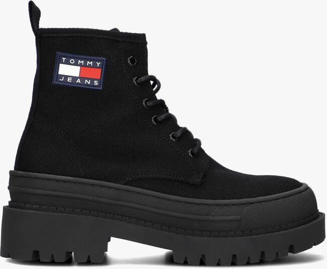 Tommy jeans tommy jeans foxing bottines à lacets en noir 1 Tommy jeans tommy jeans foxing bottines à lacets en noir