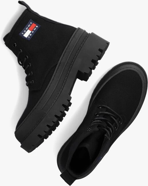 Tommy jeans tommy jeans foxing bottines à lacets en noir 5 Tommy jeans tommy jeans foxing bottines à lacets en noir – Image 5