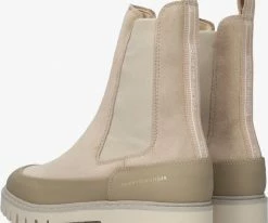 Tommy hilfiger th casual chelsea boots bottines chelsea en beige -Bottes Femme Soldes 230887 3
