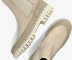 Tommy hilfiger th casual chelsea boots bottines chelsea en beige -Bottes Femme Soldes 230887 5
