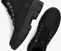 Timberland greyfield leather boot bottines à lacets en noir -Bottes Femme Soldes 230909 5