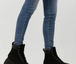 Timberland timberland sky 6 in lace up bottines à lacets en noir -Bottes Femme Soldes 230958 8