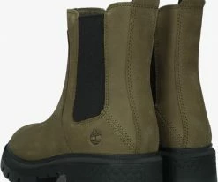 Timberland cortina valley bottines chelsea en vert -Bottes Femme Soldes 230962 3