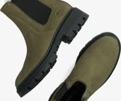 Timberland cortina valley bottines chelsea en vert -Bottes Femme Soldes 230962 5