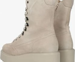 Via vai bobbi brick bottines à lacets en beige 7 Via vai bobbi brick bottines à lacets en beige -Bottes Femme Soldes 231003 3