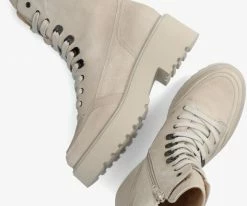 Via vai bobbi brick bottines à lacets en beige 9 Via vai bobbi brick bottines à lacets en beige -Bottes Femme Soldes 231003 5