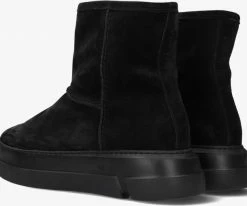 Via vai blue lounge bottes fourrure en noir -Bottes Femme Soldes 231010 3