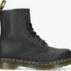 Dr martens chaussure 1460 en noir -Bottes Femme Soldes 23116 2