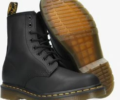 Dr martens chaussure 1460 en noir -Bottes Femme Soldes 23116 4