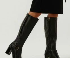 Notre-v an192 bottes hautes en noir -Bottes Femme Soldes 231209 8