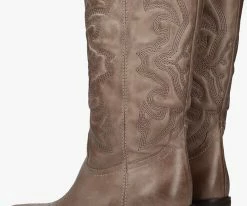 Notre-v al300.1 santiags en taupe 8 Notre-v al300.1 santiags en taupe -Bottes Femme Soldes 231210 3