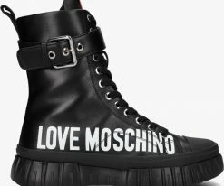 Love moschino ja15695 bottines à lacets en noir