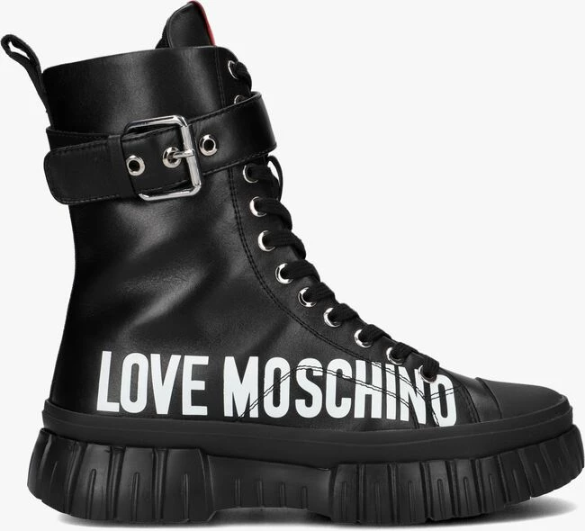 Love moschino ja15695 bottines à lacets en noir 1 Love moschino ja15695 bottines à lacets en noir