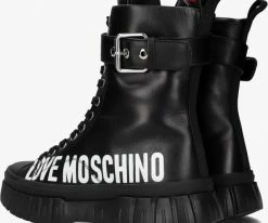 Love moschino ja15695 bottines à lacets en noir 7 Love moschino ja15695 bottines à lacets en noir -Bottes Femme Soldes 231309 3