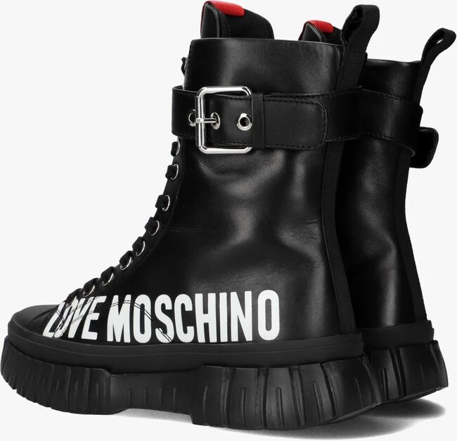 Love moschino ja15695 bottines à lacets en noir 3 Love moschino ja15695 bottines à lacets en noir – Image 3