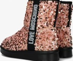 Love moschino ja24153 bottillons en rose -Bottes Femme Soldes 231313 3