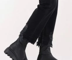 Vic matie 1b4964d bottillons en noir -Bottes Femme Soldes 231675 8