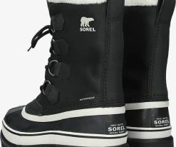 Sorel caribou wp bottes fourrure en noir -Bottes Femme Soldes 231683 3