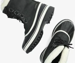 Sorel caribou wp bottes fourrure en noir -Bottes Femme Soldes 231683 5