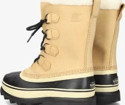 Sorel caribou wp bottes fourrure en cognac -Bottes Femme Soldes 231684 3