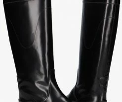 Notre-v b4836 bottes hautes en noir 10 Notre-v b4836 bottes hautes en noir -Bottes Femme Soldes 231841 5