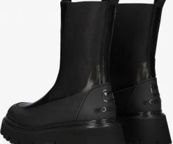 Woolrich shank gum 540 bottines chelsea en noir -Bottes Femme Soldes 231845 3