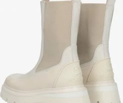 Woolrich shank gum 540 bottines chelsea en blanc -Bottes Femme Soldes 231848 3