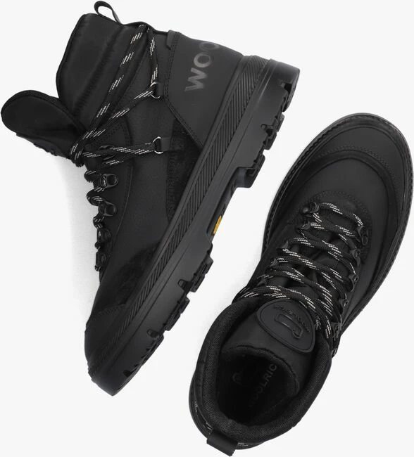Woolrich retro hiking boot gum bottines à lacets en noir 5 Woolrich retro hiking boot gum bottines à lacets en noir – Image 5