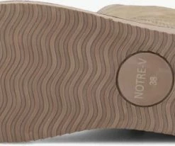 Notre-v 2204-01 bottes fourrure en taupe -Bottes Femme Soldes 232061 4