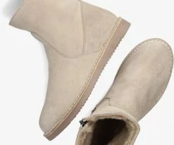 Notre-v 2204-02 bottes fourrure en beige -Bottes Femme Soldes 232064 5