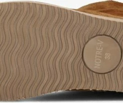 Notre-v 2204-01 bottes fourrure en cognac -Bottes Femme Soldes 232066 4