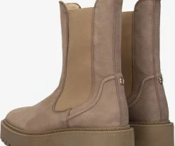 Haboob p7340 bottines chelsea en taupe -Bottes Femme Soldes 233914 3