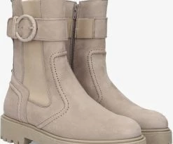 Haboob p7075 bottines chelsea en taupe -Bottes Femme Soldes 233922 1