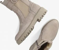 Haboob p7075 bottines chelsea en taupe -Bottes Femme Soldes 233922 5