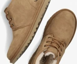 Ugg w neumel bottines à lacets en cognac -Bottes Femme Soldes 234470 5