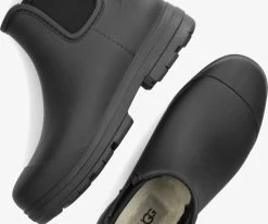 Ugg w droplet bottes en caoutchouc en noir -Bottes Femme Soldes 234488 5