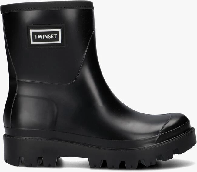 Twinset milano 222tcp23a bottes en caoutchouc en noir 2 Twinset milano 222tcp23a bottes en caoutchouc en noir – Image 2