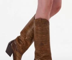 Elena iachi e2521 santiags en cognac -Bottes Femme Soldes 234931 8