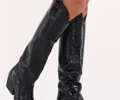 Elena iachi e2524 bottes hautes en noir 11 Elena iachi e2524 bottes hautes en noir -Bottes Femme Soldes 234934 8