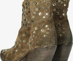 Elena iachi e3405 santiags en vert -Bottes Femme Soldes 234940 3